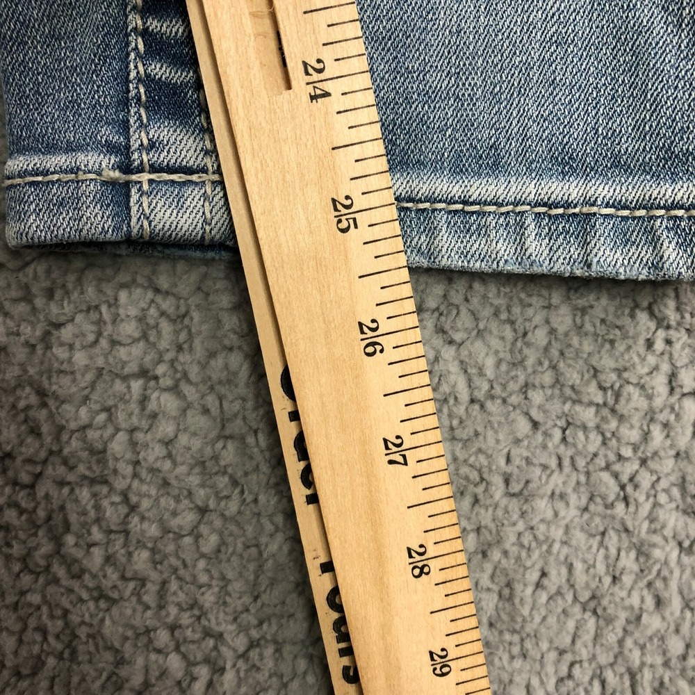 Miss Me Signature Cropped Jeans 27 Distressed Flap Pocket Bling Y2K - Picture 12 of 13